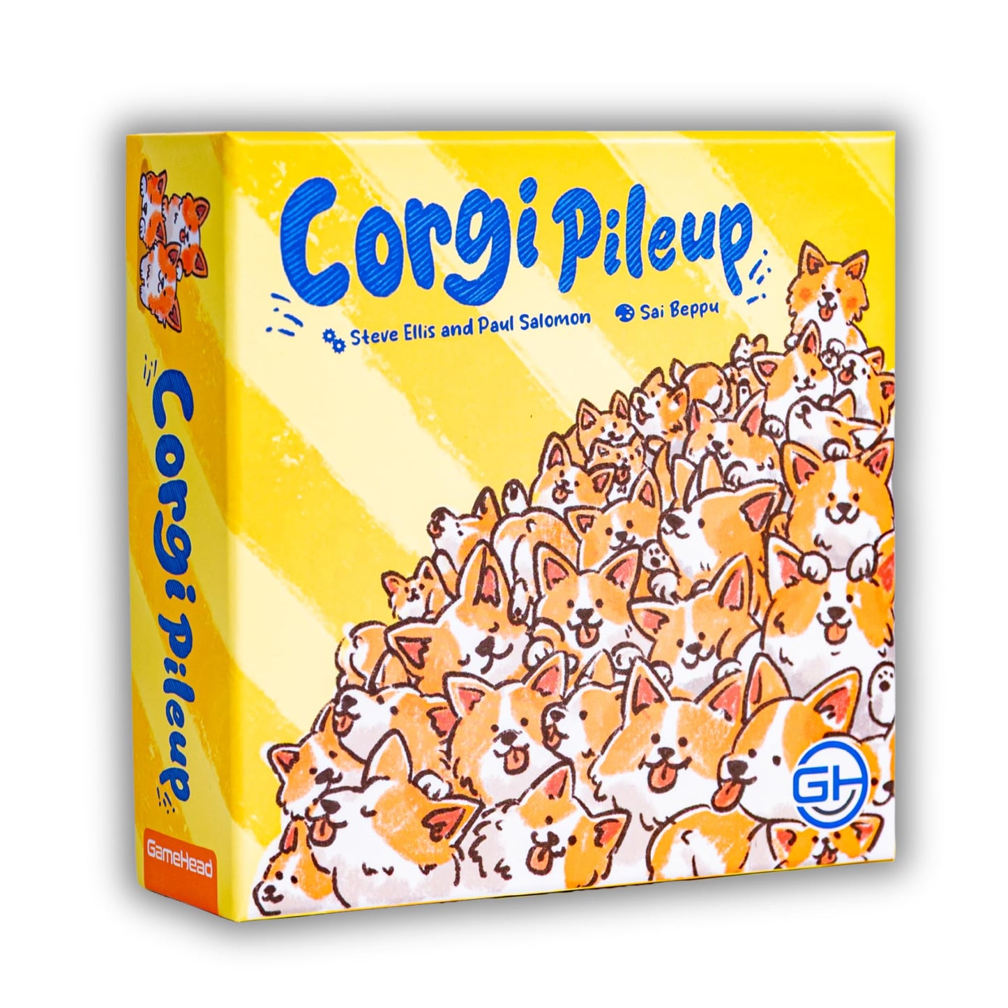 GameHead Corgi Pileup, The Adorable Trick-Taking Card Game for Families, Kids, & Parties, Ages 7+, 2-7 Players, Fast Paced 20 Minute Play Time, Fun