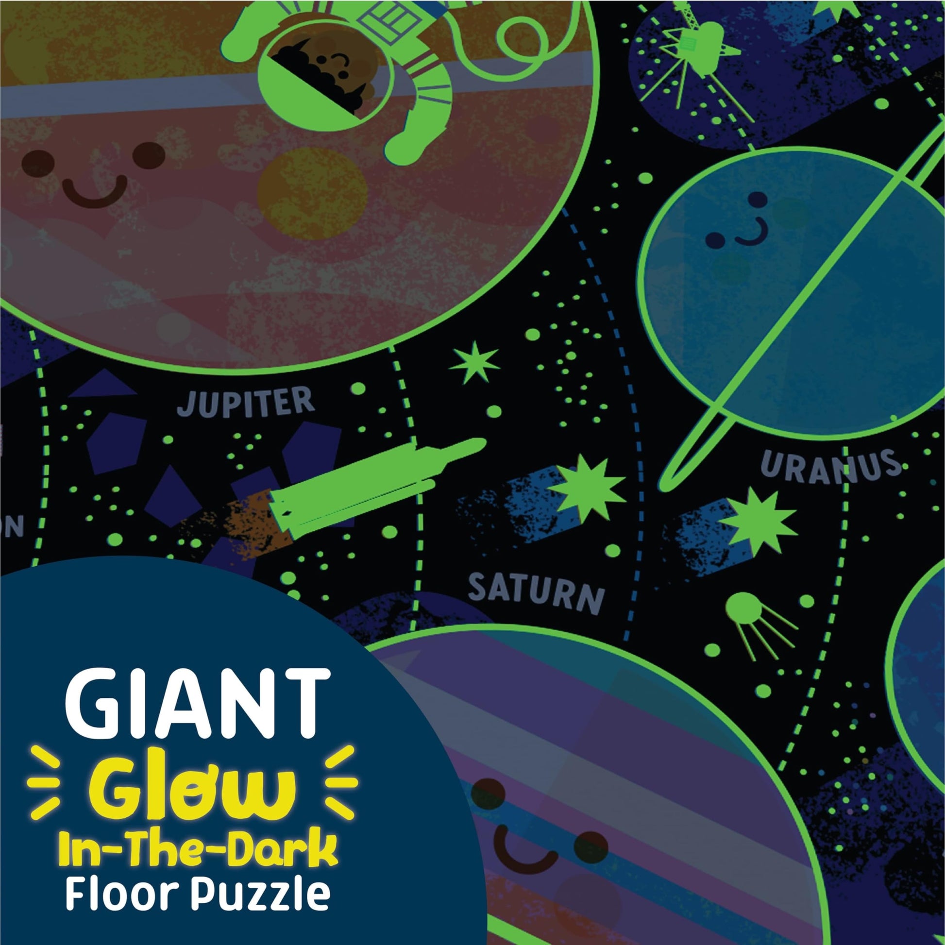 Chuckle & Roar Solar System Floor Puzzle, Puzzles for Kids Ages 4-6, 50 Pc
