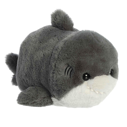 Aurora® Adorable Spudsters™ Sebastian Shark™ Stuffed Animal - Round Shape Makes for Comforting Cuddles - Perfect for Kids All Ages and Animal Loving