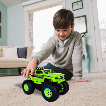 Maxx Action 12" Motorized 'Lights & Sounds' Off-Road Monster Truck - Green