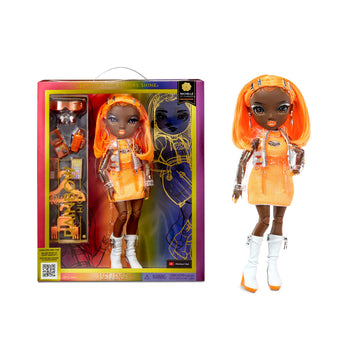 Rainbow High Michelle- Orange Fashion Doll. Fashionable Outfit & 10+ Colorful Play Accessories. for Kids 4-12 Years Old and Collectors.
