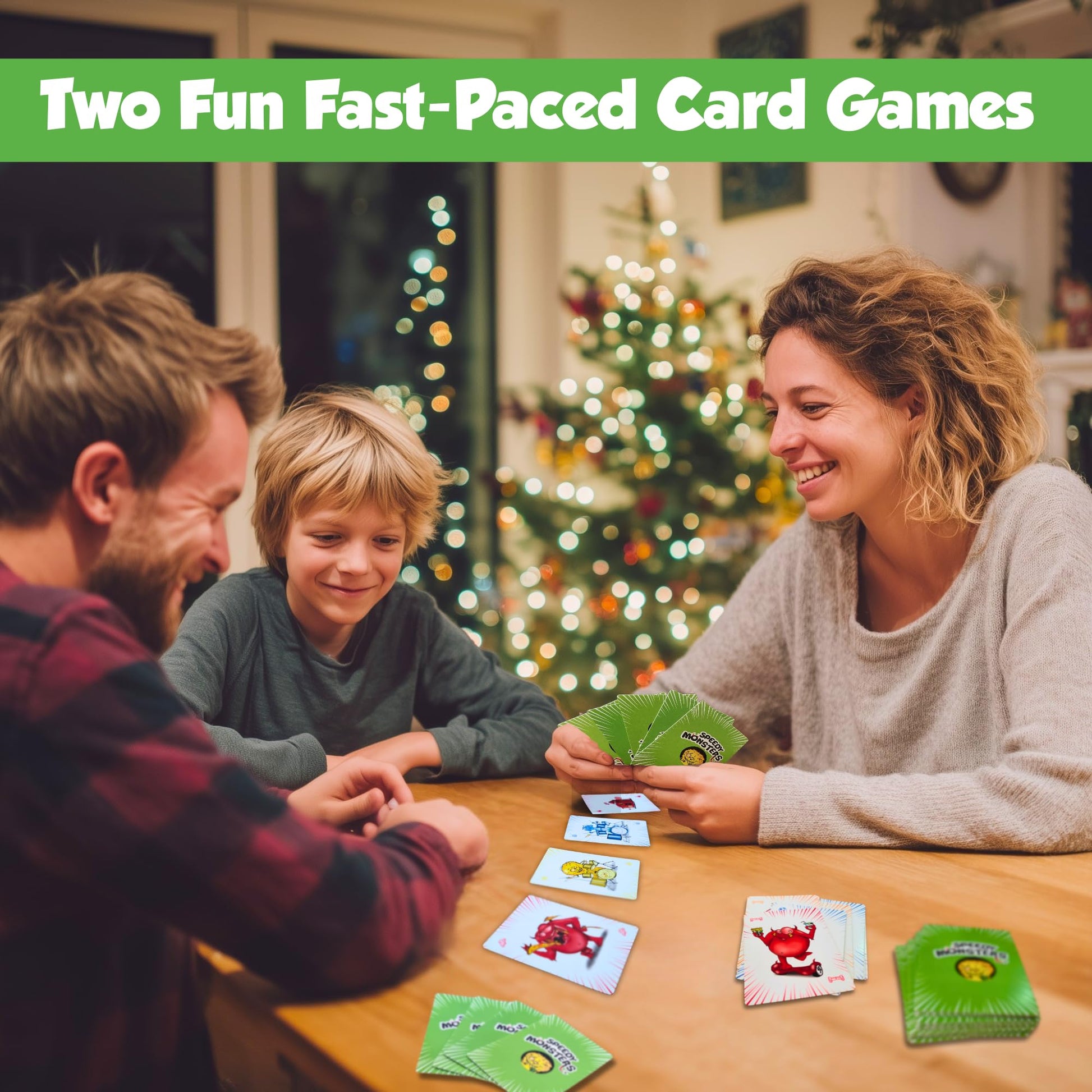 THE PURPLE OWL Speedy Monsters - Card Games for Kids Ages 4-8, Fast-Paced and Easy to Learn. Fun, Colorful Monster Match Game. No Reading Required. No