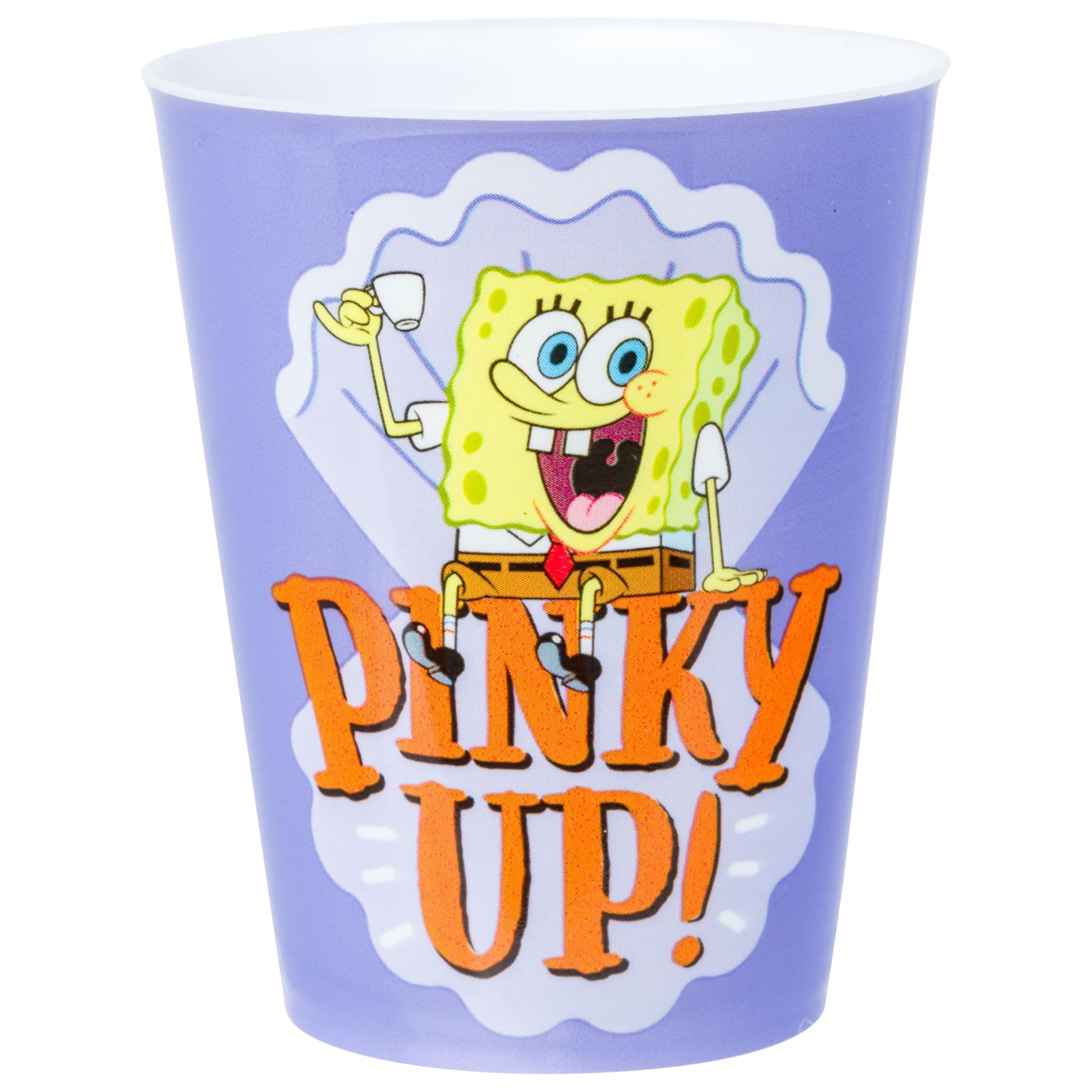 Silver Buffalo Spongebob Squarepants, 4 Pack Mini Plastic Cup Set, 1.5oz