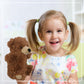 DolliBu Grizzly Bear Plush Hand Puppet - Super Soft Stuffed Animal Grizzly Bear Puppet Toy for Kids, Educational Cute Plush Puppets for Teaching