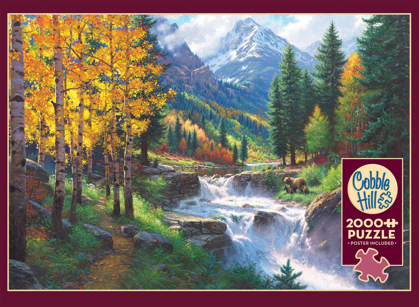 Cobble Hill 2000 Piece Puzzle - Rocky Mountain High - Sample Poster Included