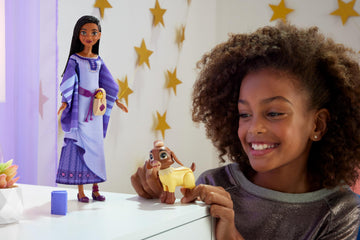 Mattel Disney Wish Asha of Rosas Adventure Pack Doll, Posable Fashion Doll with Removable Fashion, Animal Friends and Accessories, Toys Inspired by