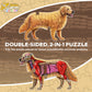 Dog Animal Anatomy Floor Puzzle | 100-Piece Double-Sided Jigsaw Puzzle | Large Floor Puzzle for Kids Ages 4-8, 3-5, 8-10 | Fun and Educational STEM