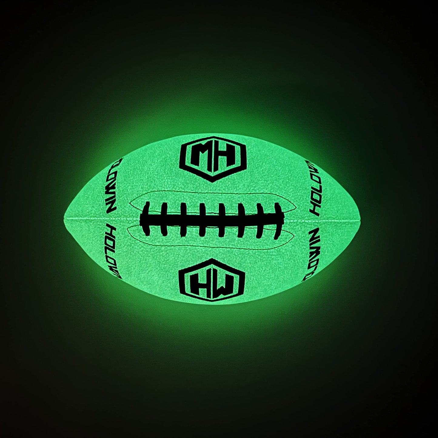HW HOLOWIN Glow in The Dark Football Size 9 Indoor Outdoor Night Game
