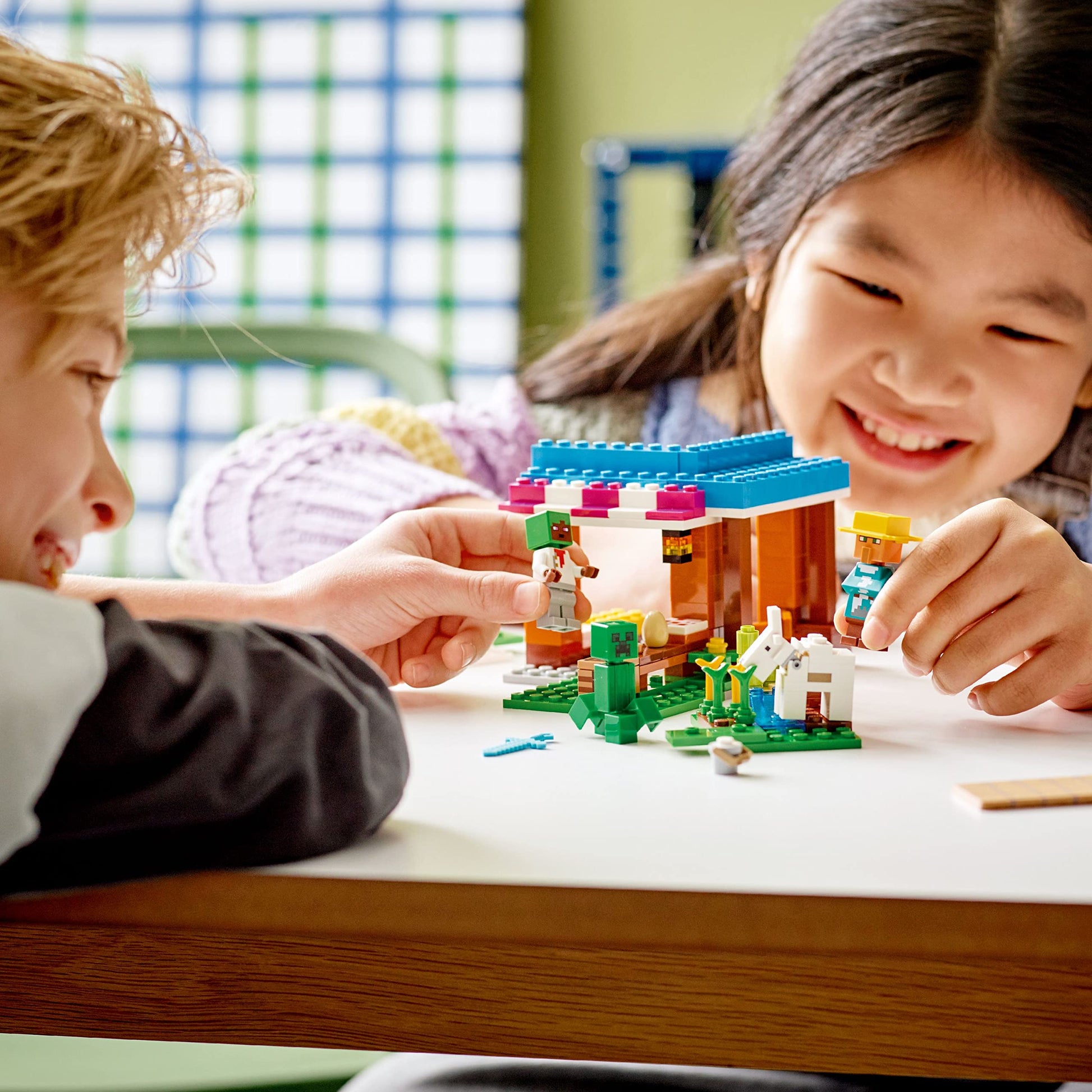 LEGO Minecraft The Bakery Building Kit 21184 Game-Inspired Minecraft Toy Set for Kids Girls Boys Age 8+ Featuring 3 Minecraft Figures and Goat,