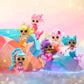LOL Surprise Mermaids Makeover Magic Tots with DIY Wearable Lip Gloss Makeup for You and Your Doll, Fun Water Play, Gift for Kids Ages 4+