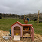 Tender Leaf Toys - Chicken Coop - 9 Pcs Miniature Henhouse Farm Animal Toys, Dollhouse Accessories Pretend Play Set for Kids Imaginative Play - Age 3+