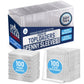 Invested Alliance 200-Pack Toploaders & Card Sleeves - 100 Crystal-Clear 35PT Top Loaders + 100 Penny Sleeves, 3x4 Hard Plastic Protectors for