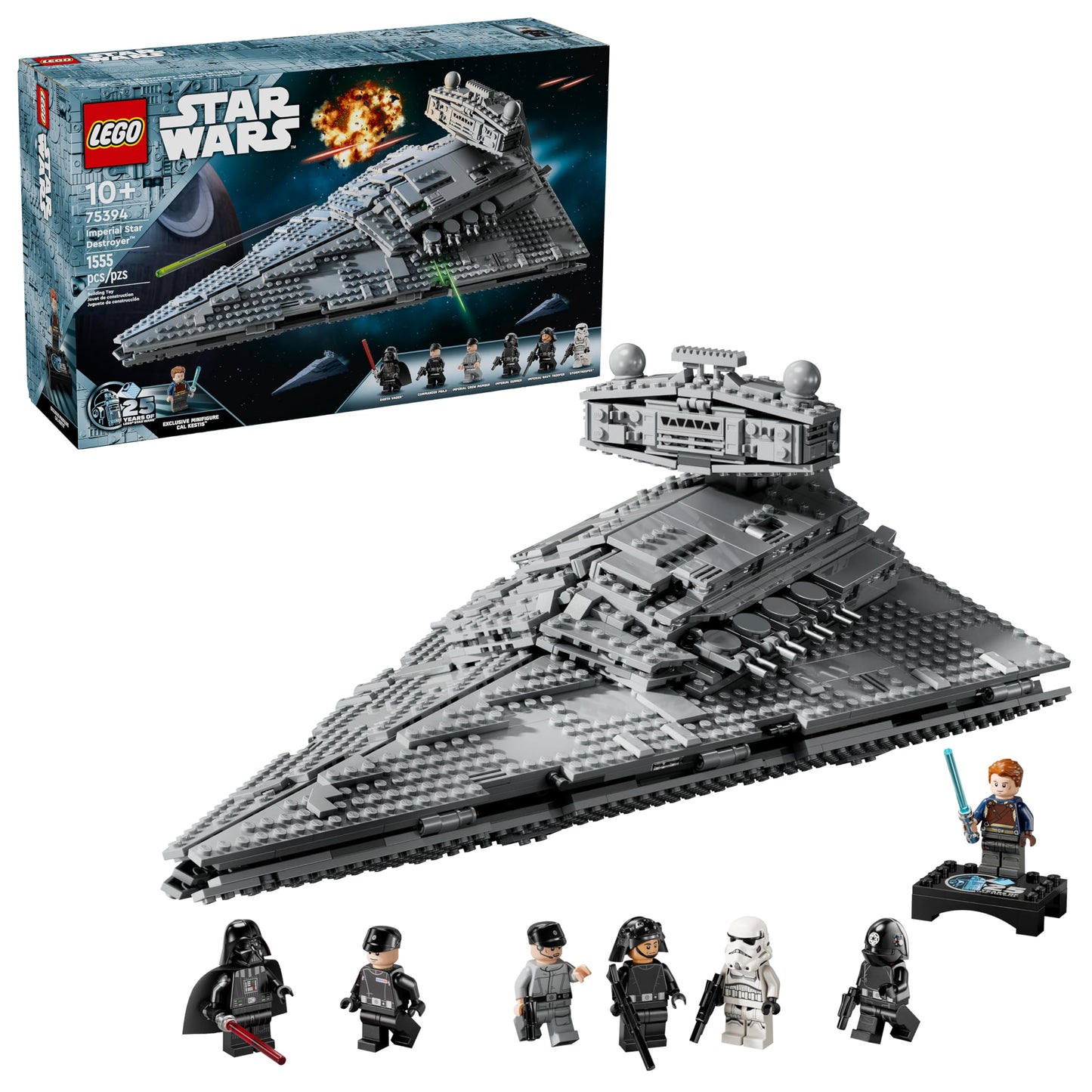 LEGO Star Wars Imperial Star Destroyer Building Toy - Build & Display Set for Boys & Girls, Ages 10+ - Gift for Birthdays - Star Wars Darth Vader & 6