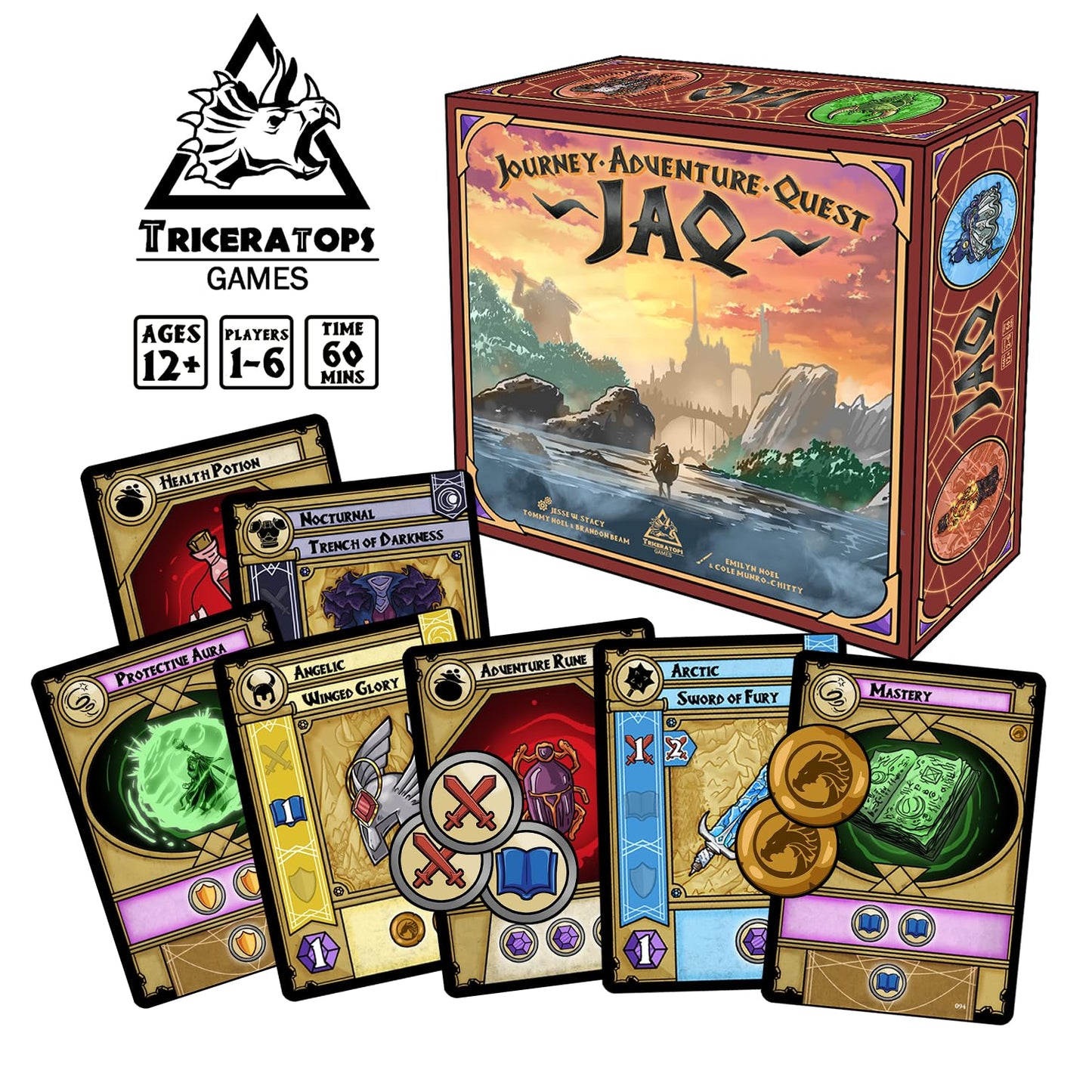 TRICERATOPS GAMES Journey Adventure Quest Fantasy Card Drafting Strategy Game for Families and Adult Game Night, 1-6 Players, Ages 12+, Made