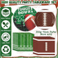 140PCS Football Party Supplies Tableware Set Serve 24, Football Birthday Party Decorations Includes Plates Napkins Cups Banner Balloons Cake