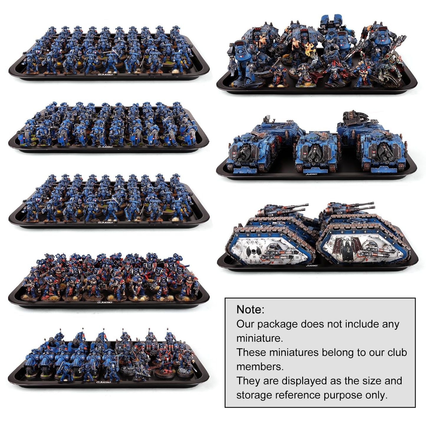 Jucoci Miniatures Storage Case Miniatures Transport Case (2 PCS Set)
