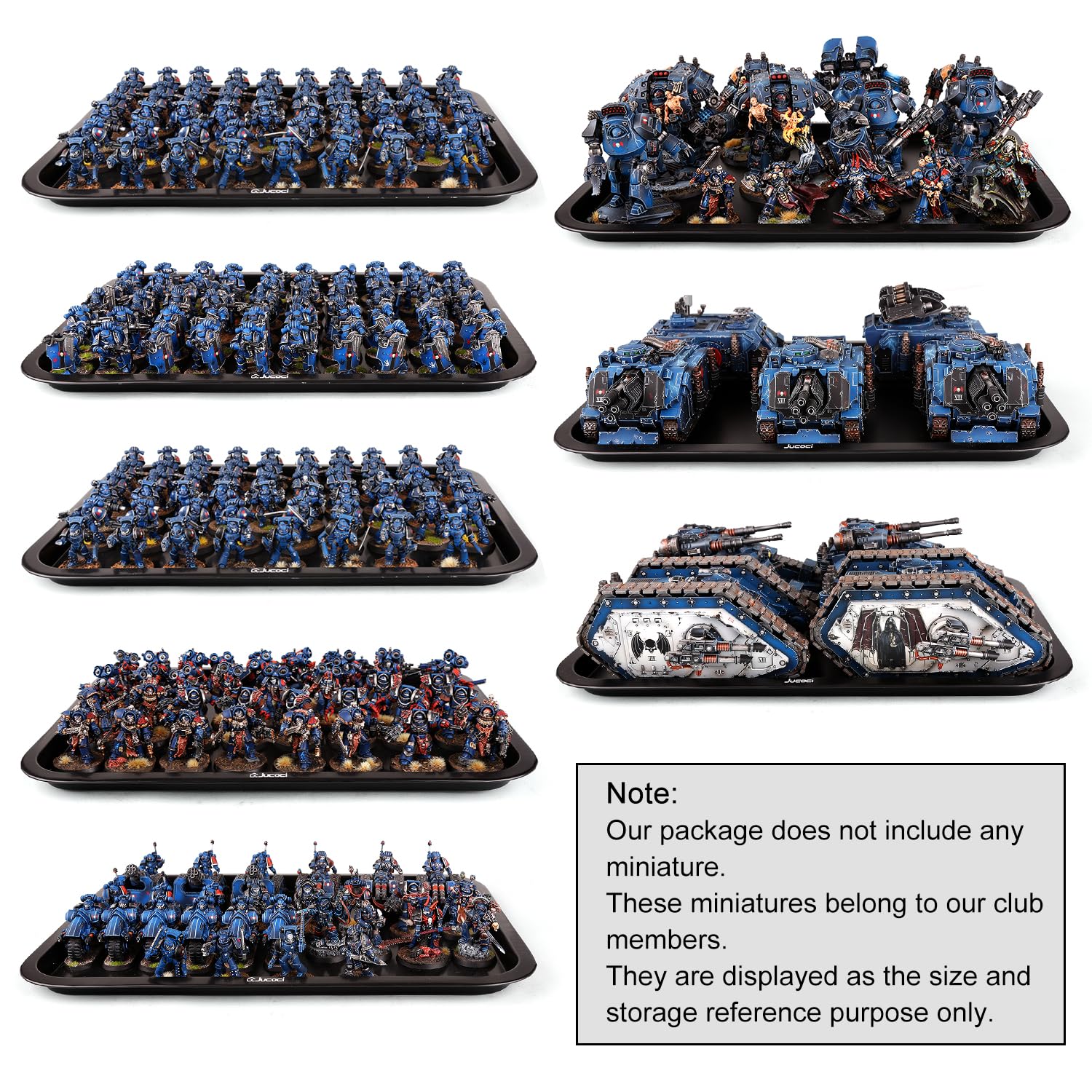 Jucoci Miniatures Storage Case Miniatures Transport Case (2 PCS Set)