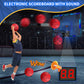 HYES Mini Basketball Hoop Indoor with 7 LED Lighting/Scoreboard, Blue