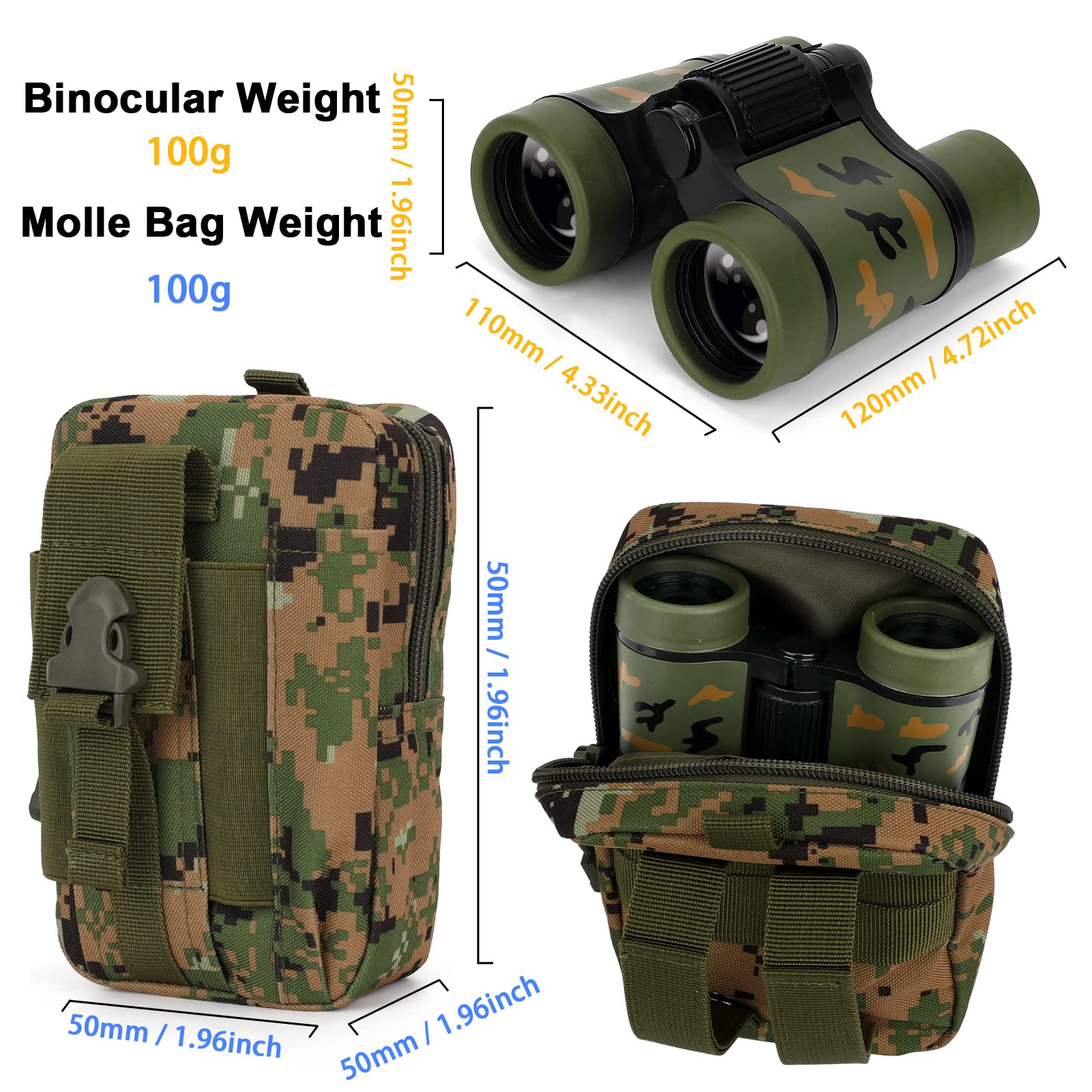 Walkie Talkies for Kids Toys for Boys Aged 5+ Outdoor Toys 2 Way Radio 22 Channel 3 Miles Range for Camp Hunt Adventure Game Birthday 6 7 8 9 10 Year