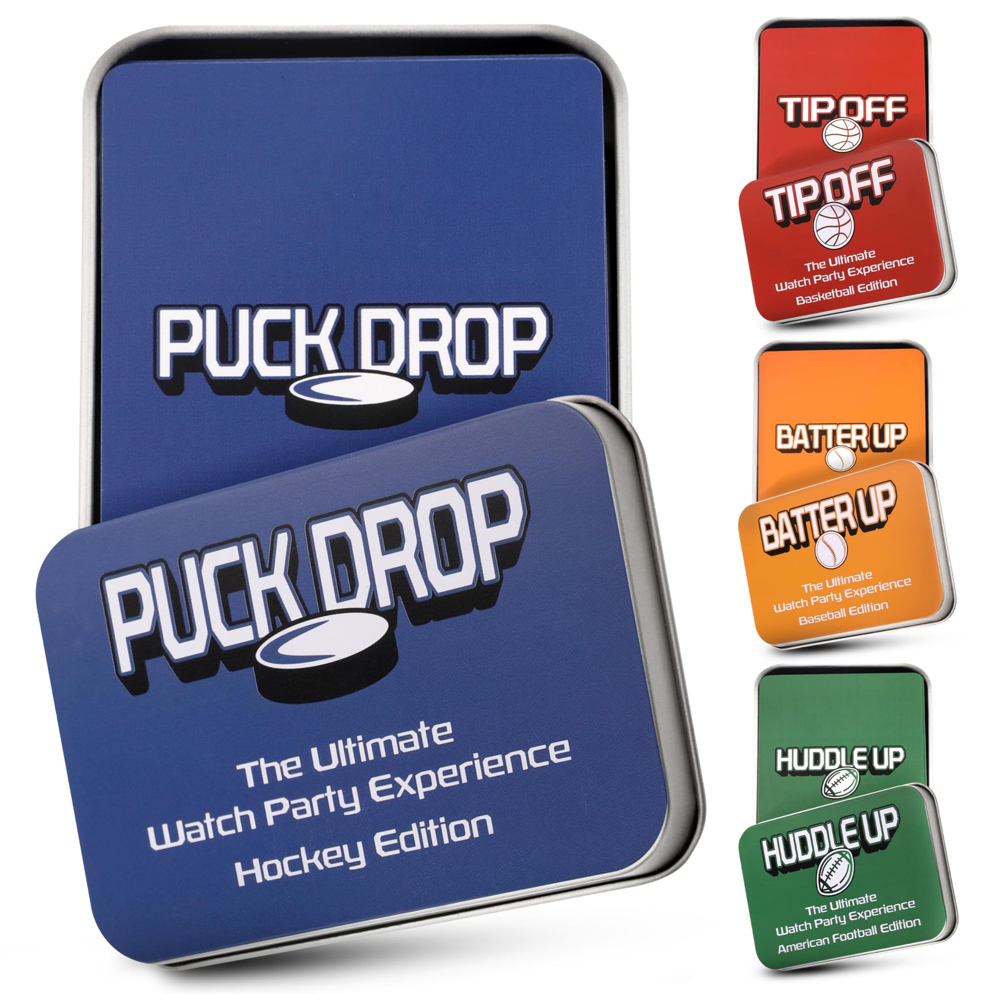 WATCH PARTY GAMES Puck Drop Live Hockey Card Game for Sports Fans, Party Nights & Family Fun
