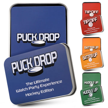 WATCH PARTY GAMES Puck Drop Live Hockey Card Game for Sports Fans, Party Nights & Family Fun