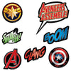 amscan Marvel Avengers™ Powers Unite Vinyl Decorations - 8.75" x 9.5" | Assorted Design | Set of 2