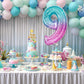 Gifloon Number 9 Balloon, Large number balloons 40 inch, 9th Birthday Party Decorations Supplies 9 Year Old Birthday Sign Decor
