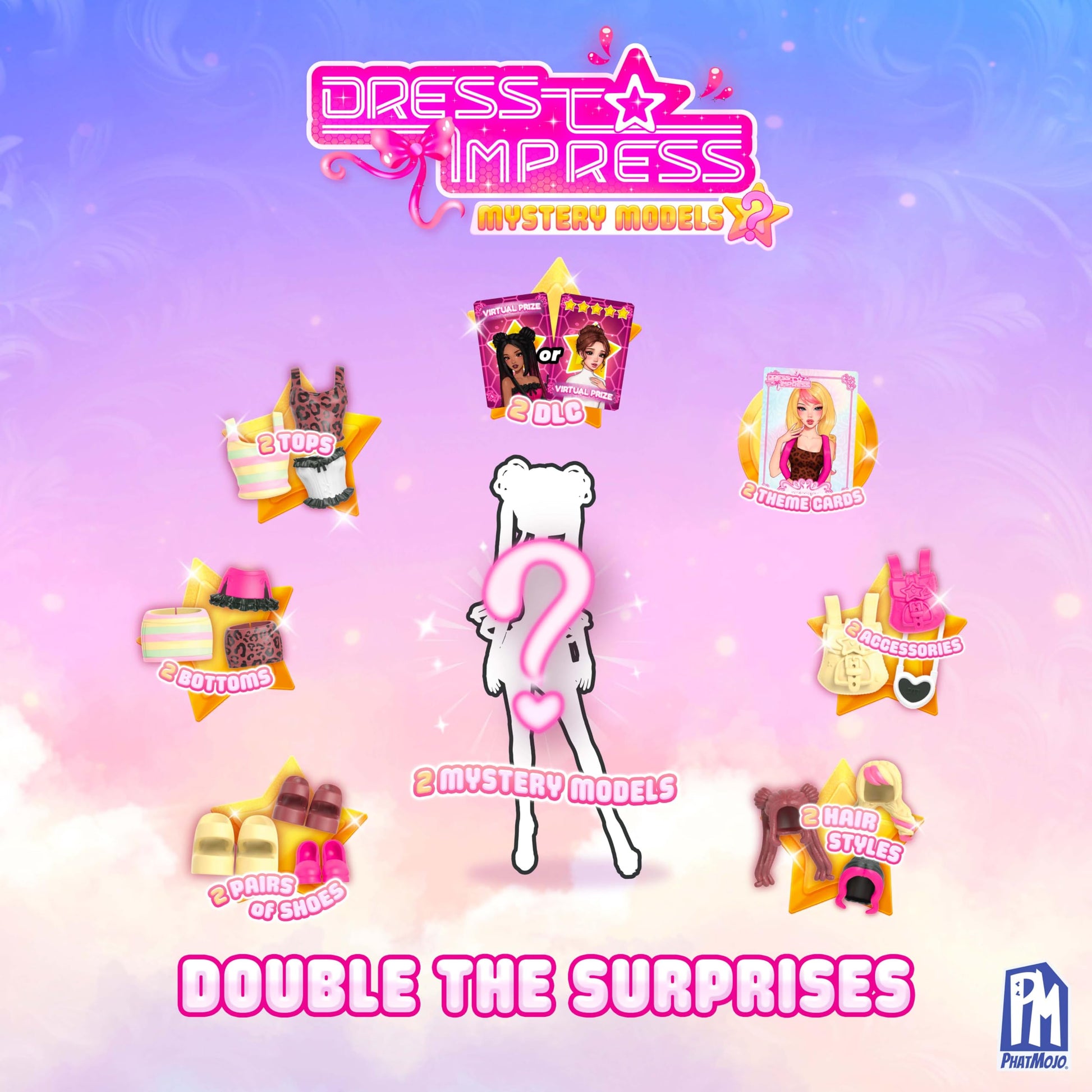 PhatMojo Dress to Impress - Mystery Model Minifigure 2-Pack (4" Tall, Series 1) [Includes DLC]