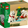 LEGO Wintertime Polar Bears 40571 Christmas Décor Building Kit, Polar Bear Gift, Great Stocking Stuffer for Kids, Features a Christmas Tree Toy and