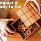 BSIRI Wooden Tic Tac Toe Game Coffee Tabletop XO Blocks Ideal for Family Living Room Games Night for Adults for Desk Decor and Unique Wood Gifts