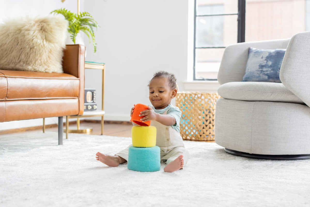 Lovevery, Nesting Felt Baskets (3), Perfect for Your Toddler Starting at 13 Months+