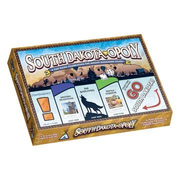 Late for the Sky South Dakota-Opoly Board Game | Mount Rushmore State Family Strategy Game | 2-6 Players Ages 8+ | Tokens & Fast Play
