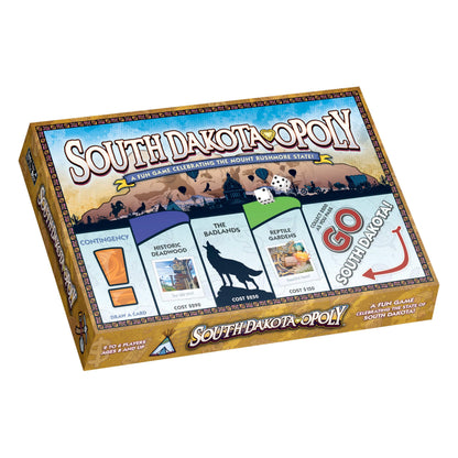 Late for the Sky South Dakota-Opoly Board Game | Mount Rushmore State Family Strategy Game | 2-6 Players Ages 8+ | Tokens & Fast Play
