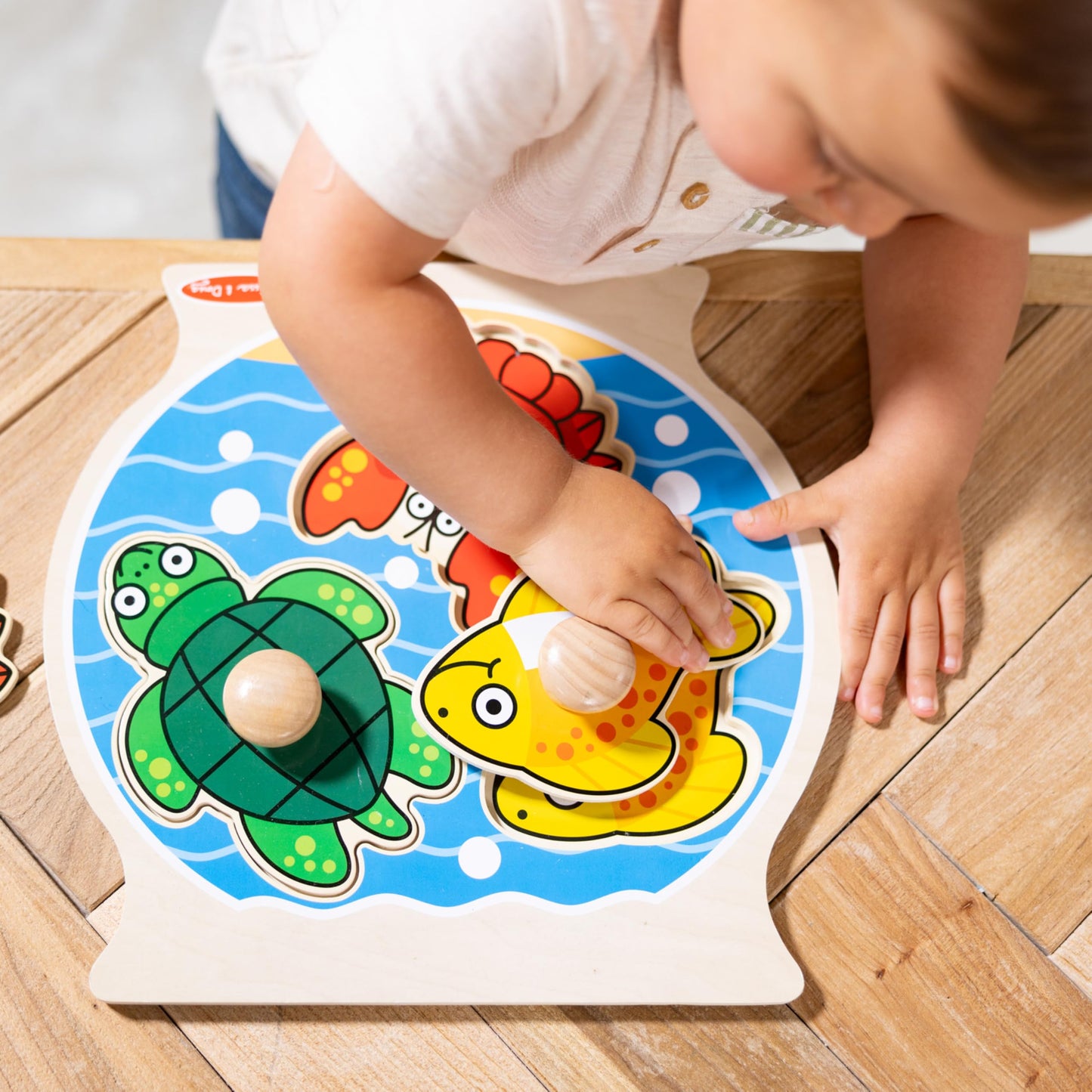 Melissa & Doug Fishbowl Jumbo Knob Wooden Puzzle,Multi