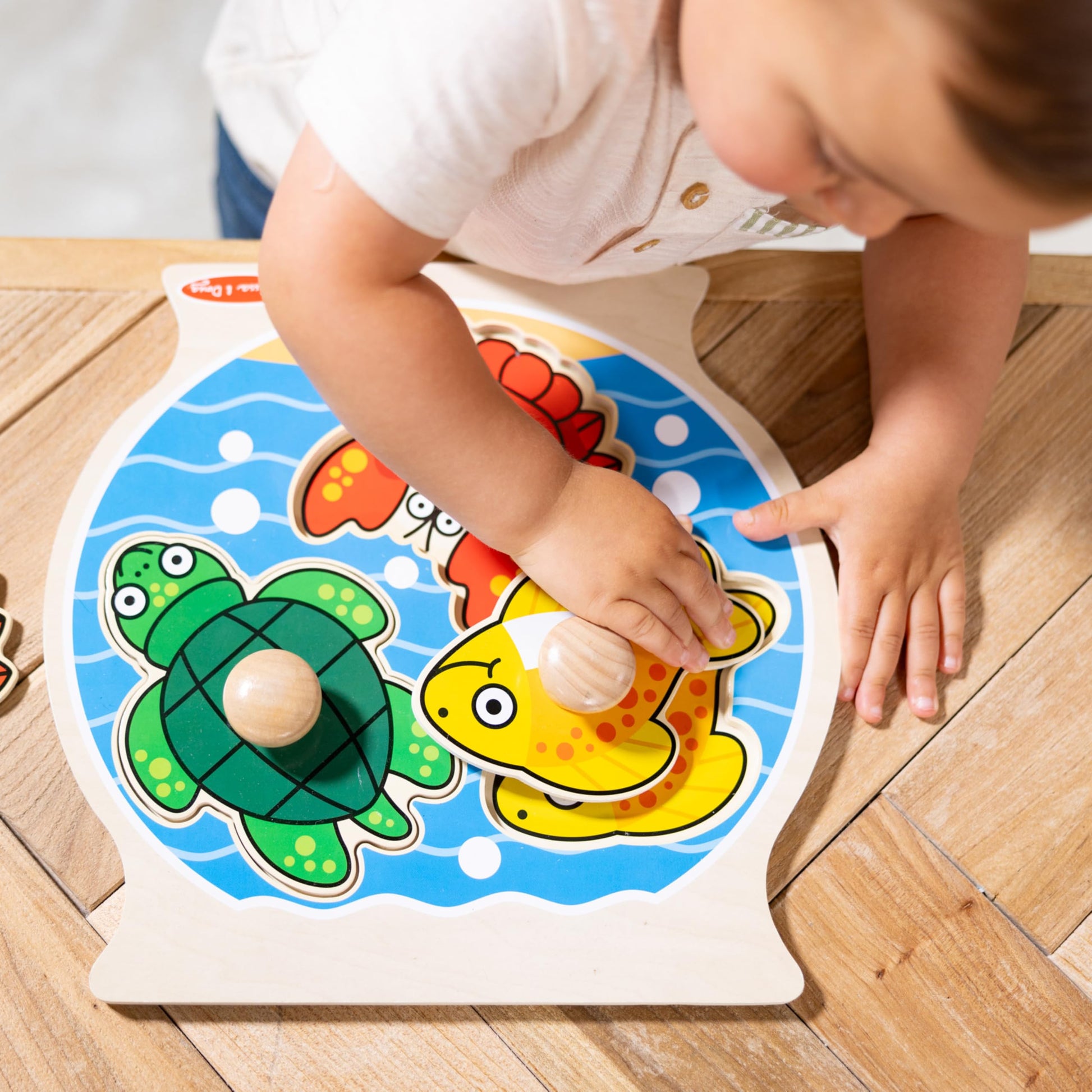 Melissa & Doug Fishbowl Jumbo Knob Wooden Puzzle,Multi