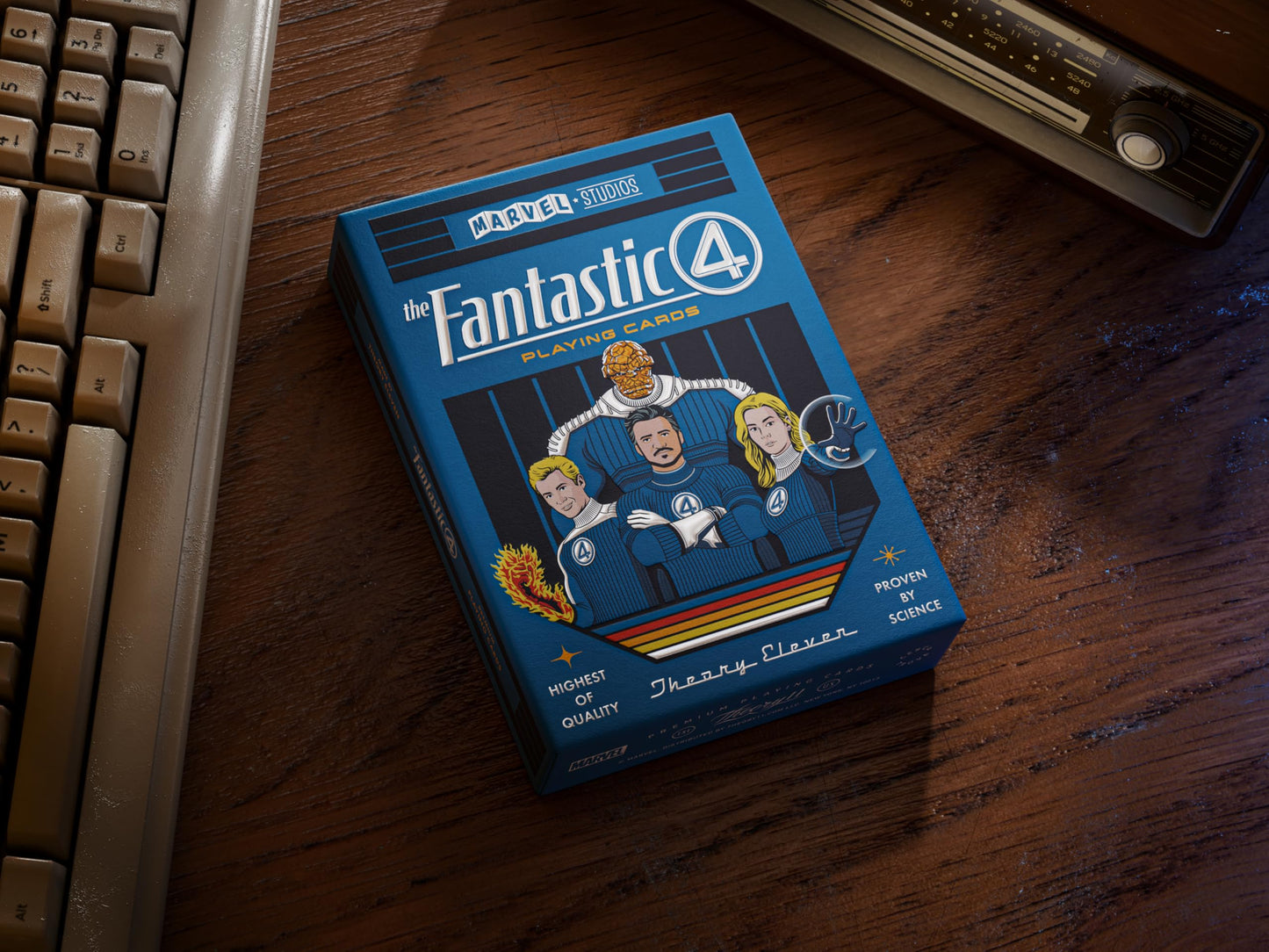 theory11 Fantastic Four Playing Cards Official Marvel Studios Collector's Deck | Retro Comic Art Design | Custom Court Card Artwork | Loved by Marvel