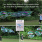 E-KNOW Bubble Wand, 4 Pack Giant Bubble Wand Outdoor Toy for Kids, Recyclable Stainless Steel, Telescopic Design Bubble Party Favors,Works Best
