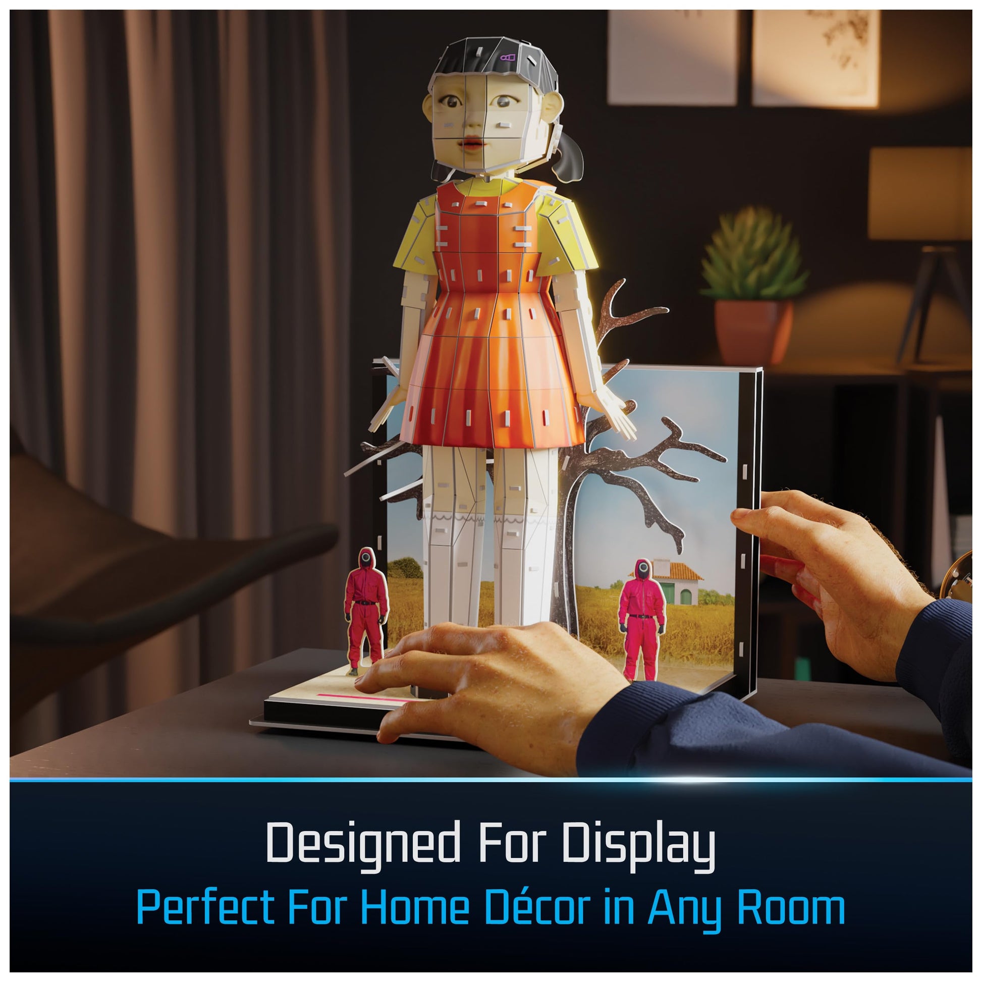 4D Build, Squid Game Young HEE Doll 3D Model Kit, Squid Game Collectibles & Desk Décor, Adult Puzzle, Building Toys, 3D Puzzles for Adults & Teens