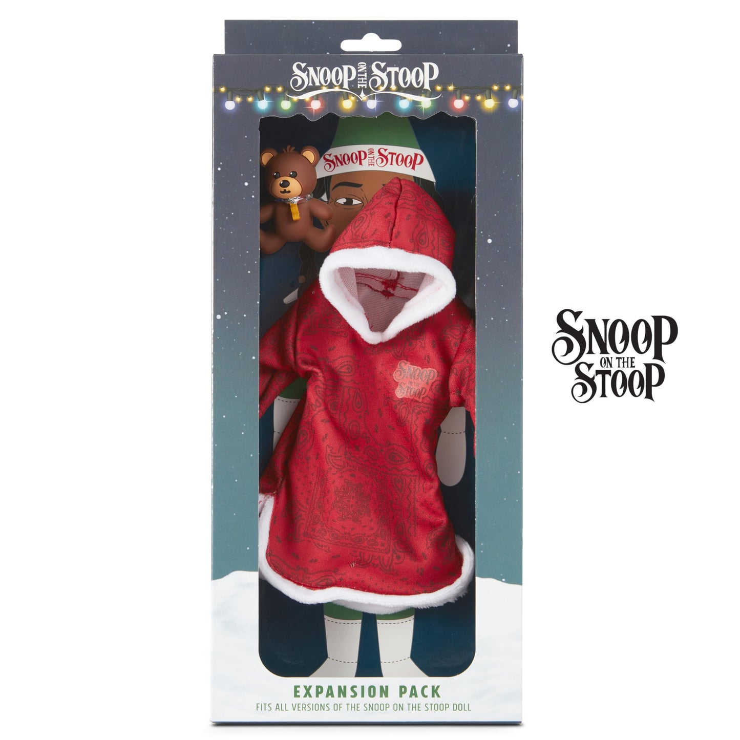 Snoop Dogg Pajama Expansion Pack - Red Robe with Teddy Bear for Snoop on The Stoop, Funny, Secret Santa