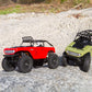 Axial SCX24 1/24 Deadbolt RC Crawler 4WD Truck 8" RTR with LED Lights, 3-Ch 2.4GHz Transmitter, Battery, and USB Charger: (Red) AXI90081T1