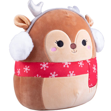 Squishmallows Official Jazwares 10-Inch Darla the Fawn - Authentic Brown Deer Plush Stuffed Animal - Original Ultra Soft Woodland Forest Creature Toy