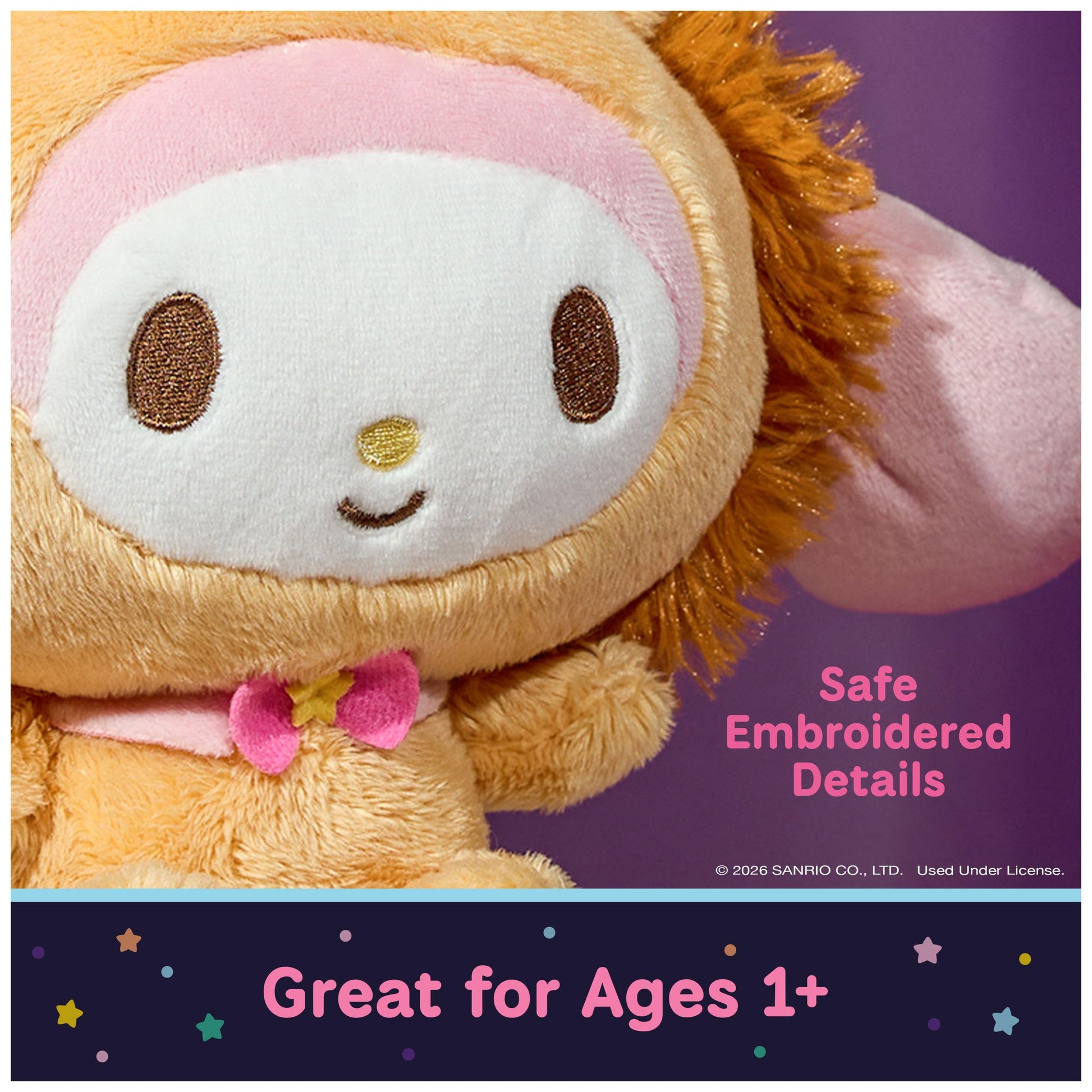 GUND Sanrio My Melody Circus Lion 6-Inch Plush Toy for Ages 1+