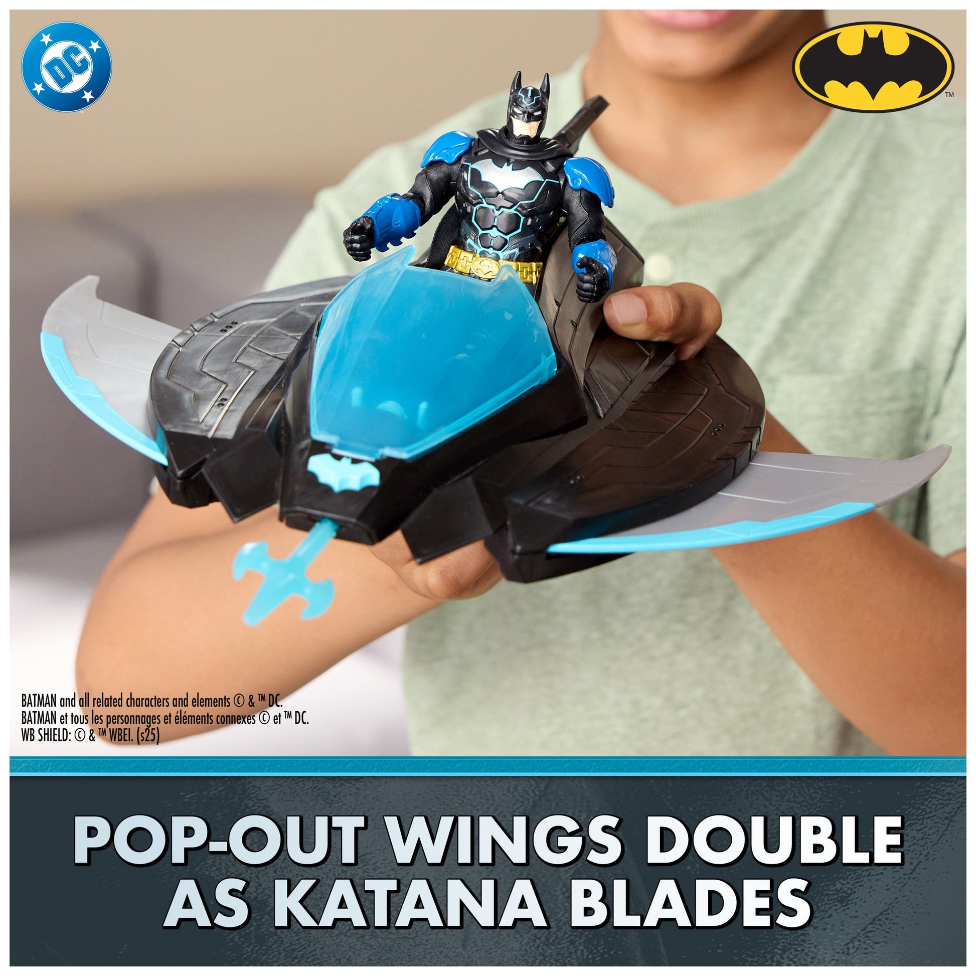 DC Comics Ninja Strike Katana Blade Batwing Toy Vehicle
