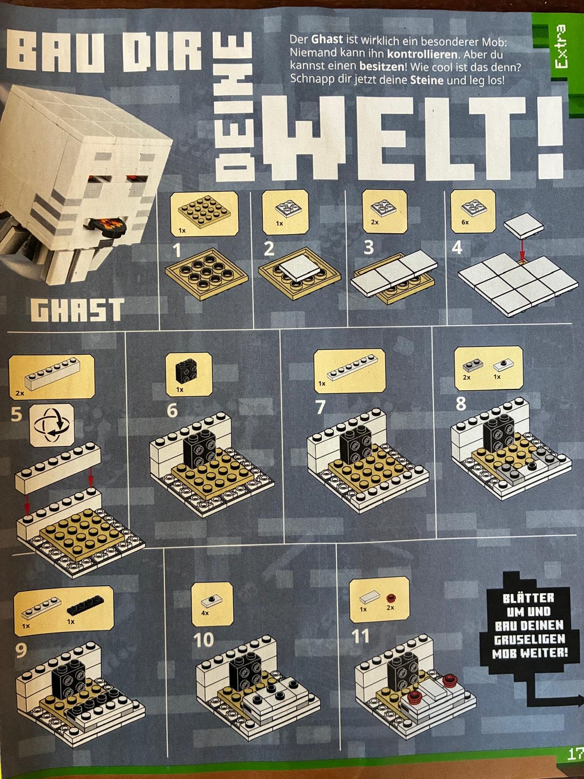 LEGO Minecraft: Ghast Minifigure with Shooting Fireball - Ages 6+ (106 pcs)