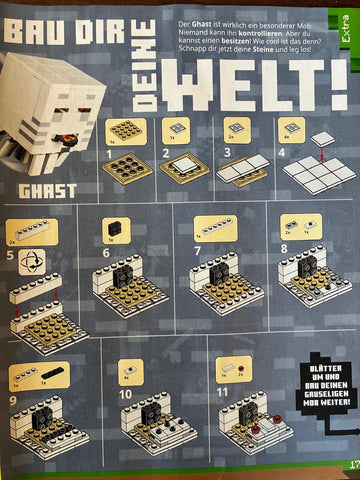 LEGO Minecraft: Ghast Minifigure with Shooting Fireball - Ages 6+ (106 pcs)