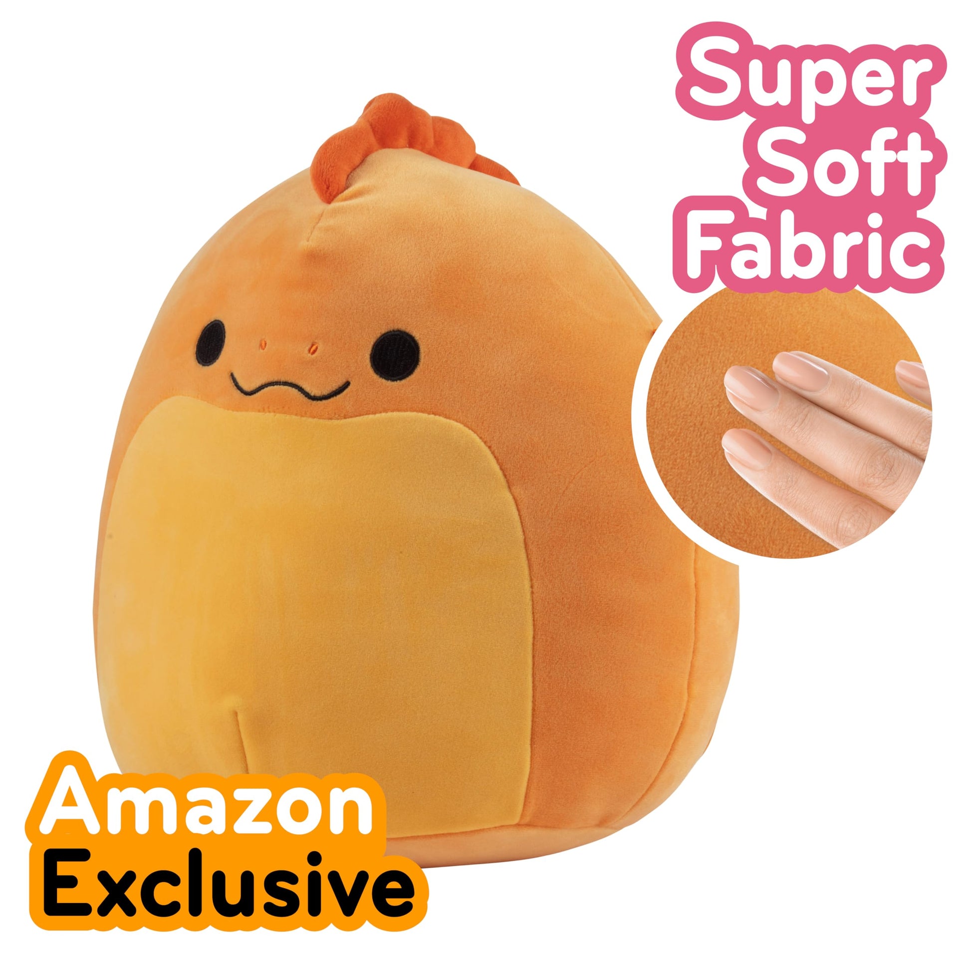 Squishmallows Original 10" Onel The Orange Snake - Official Jazwares Plush Ultra-Soft Reptile Stuffed Animal Toy - Cute Collectible Snake Plushie
