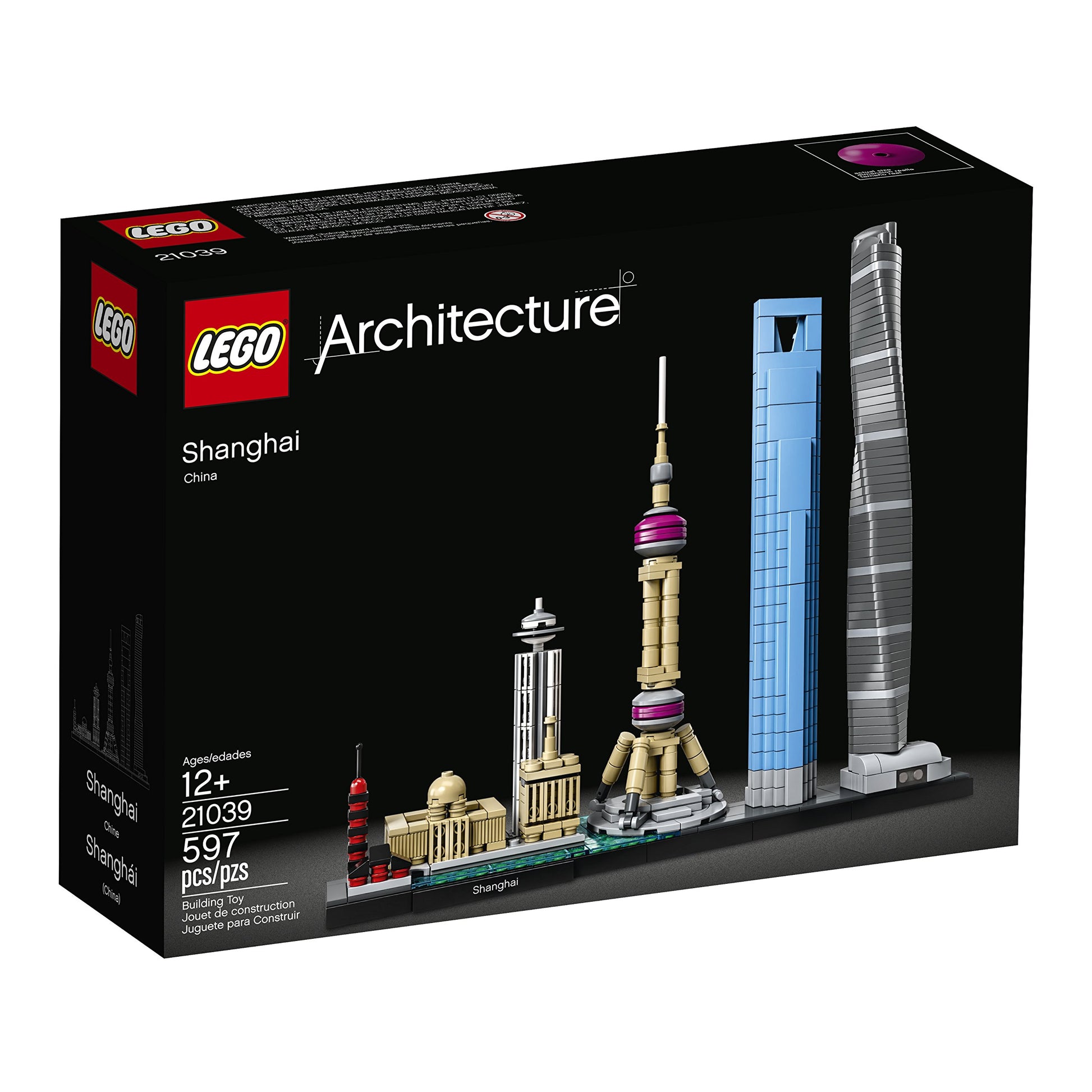 LEGO Architecture Shanghai 21039 Building Kit (597 Pieces)