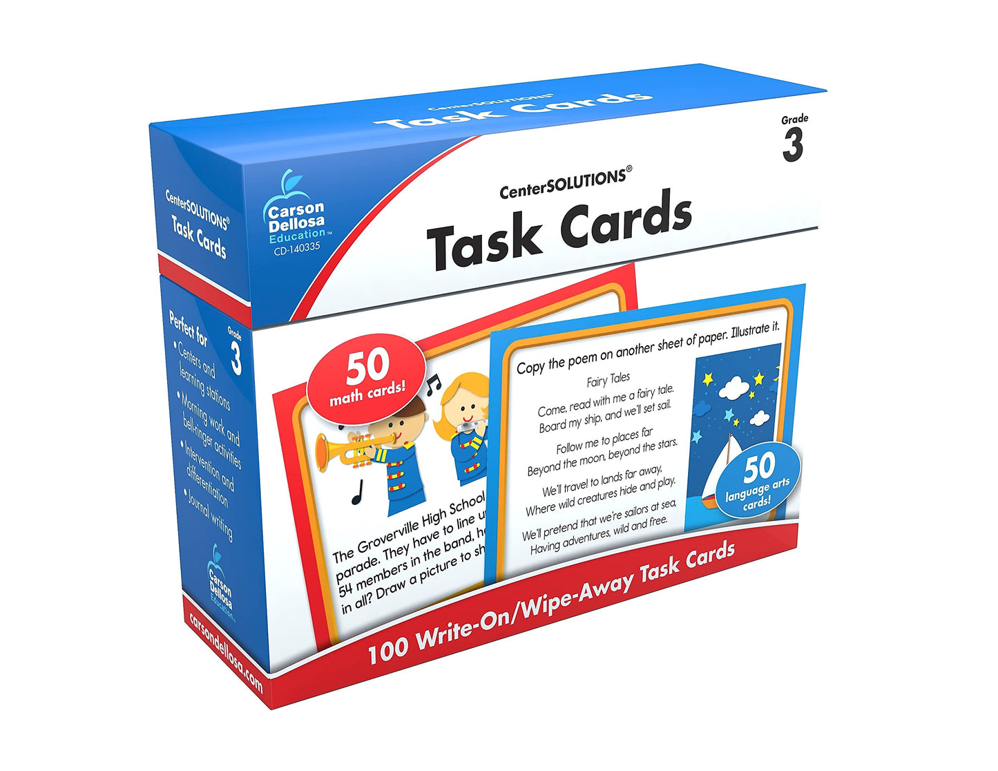 Carson Dellosa 3rd Grade Task Flash Cards
