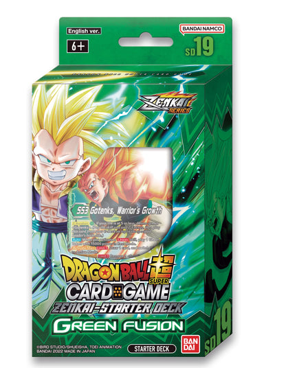 Bandai | Dragon Ball Super CG: Zenkai Series Starter Deck (SD19) - Green Fusion | Card Game | Ages 6+ | 1 Player