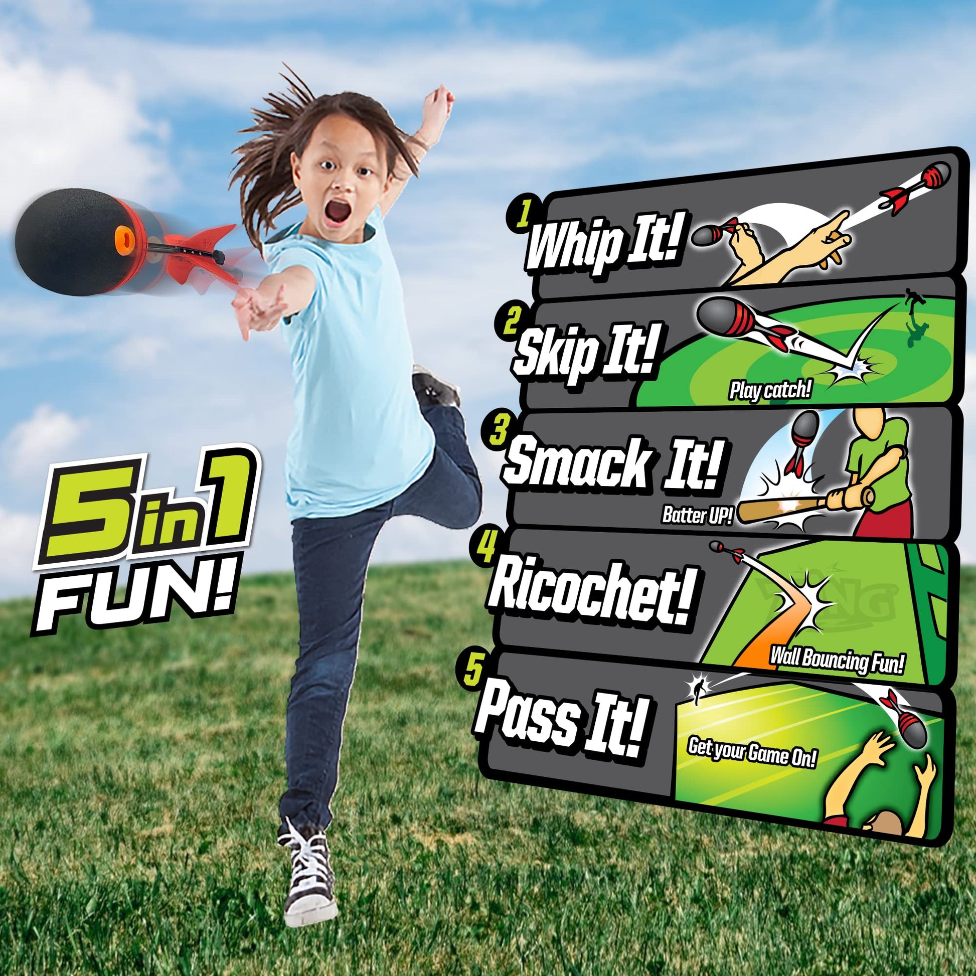 Zing Zooperball 2 Pack, Long-Distance Super Bounce & Throw Ball, Indoor & Outdoor Fun Flyer, for Ages 8 and Up